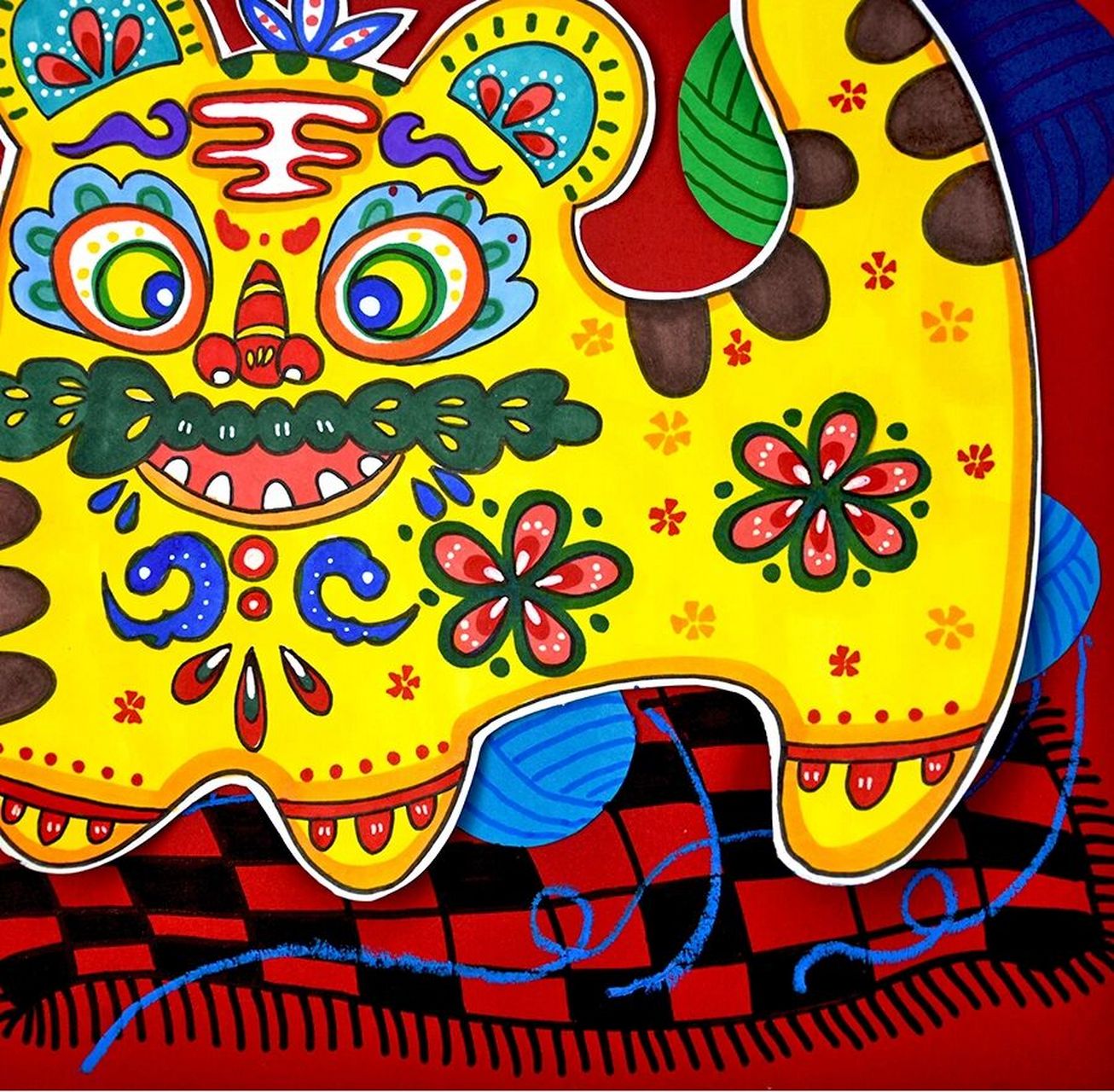 了解中国传统民间工艺品--布老虎的民俗文化和意义,观察布老虎在造型