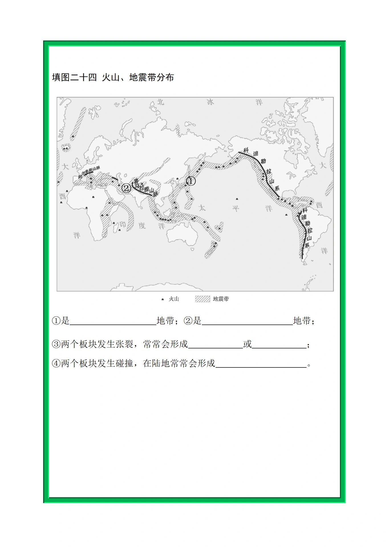 七上地理填图｜全册考点覆盖(七年级地理上册填图综合题全集)