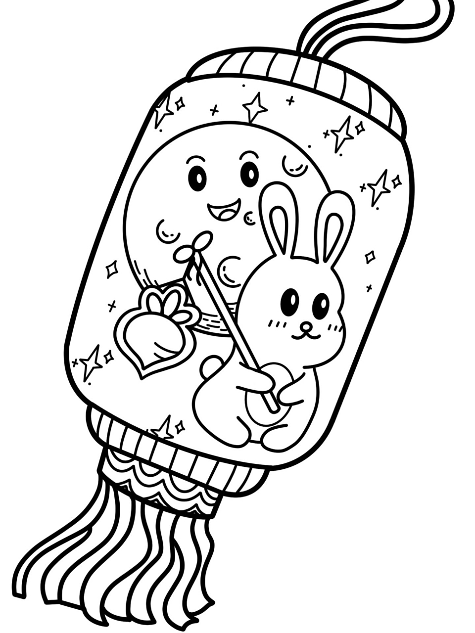 元宵节素材——玉兔灯系列(可打印)