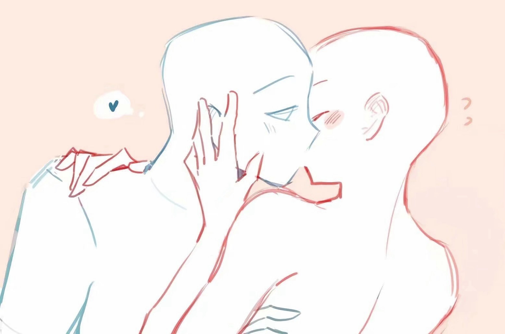 情侣亲吻动作参考