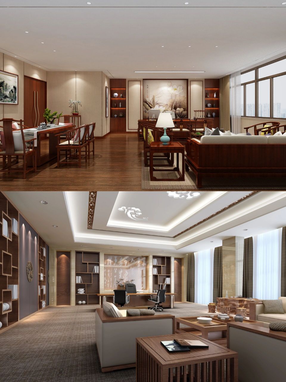 也分主次,哪些地方是我们需要重点注意的部分,比如老板办公室的设计就