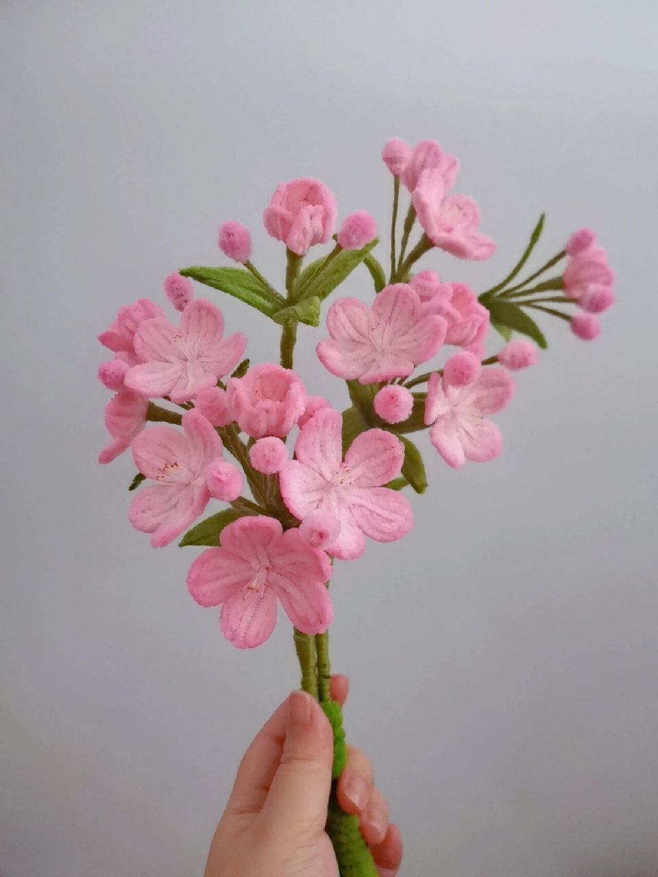 粉色扭扭棒海棠花 粉粉嫩嫩我真的好爱,这下真的没有粉色扭扭棒了.