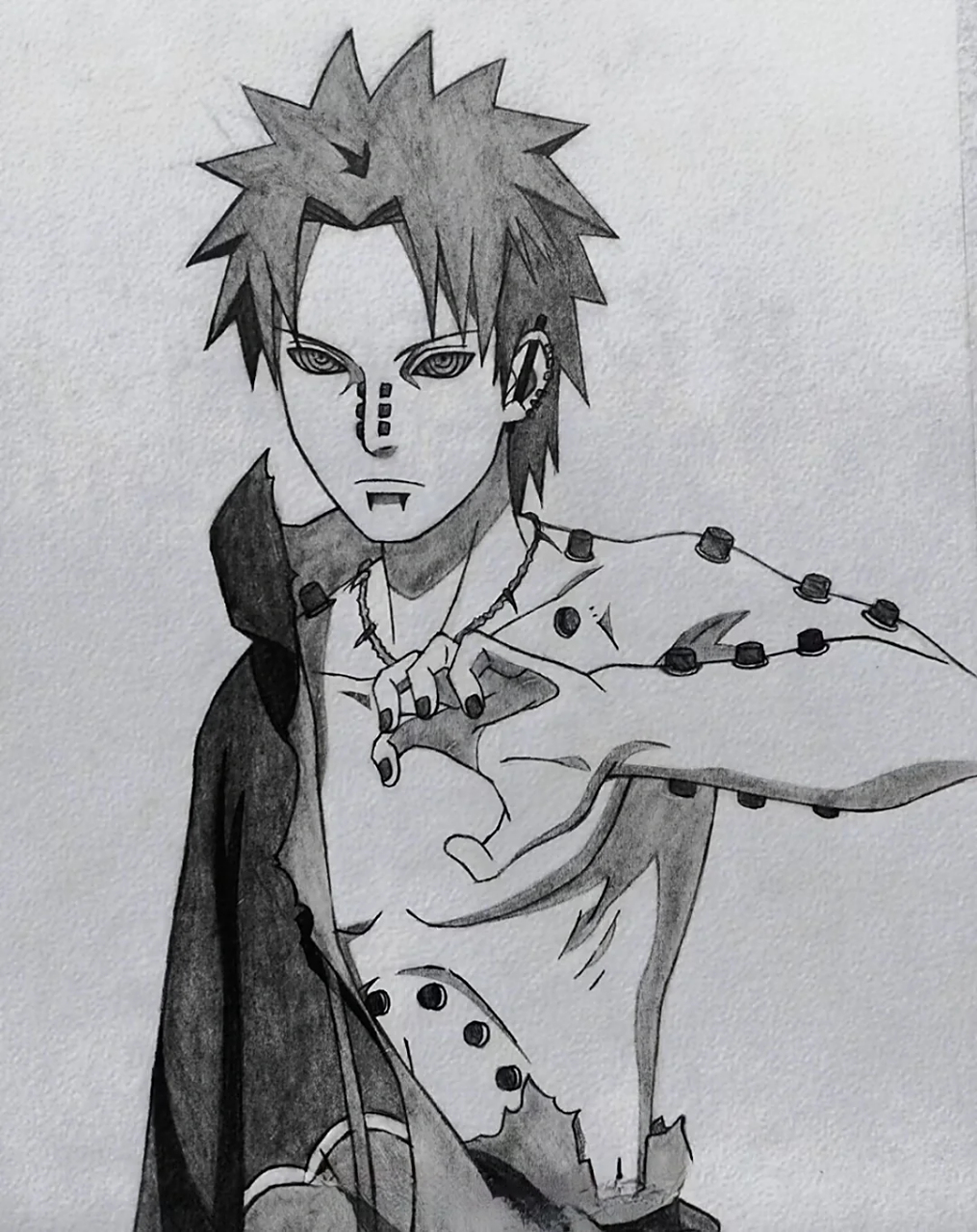 佩恩天道超手绘 动漫手绘