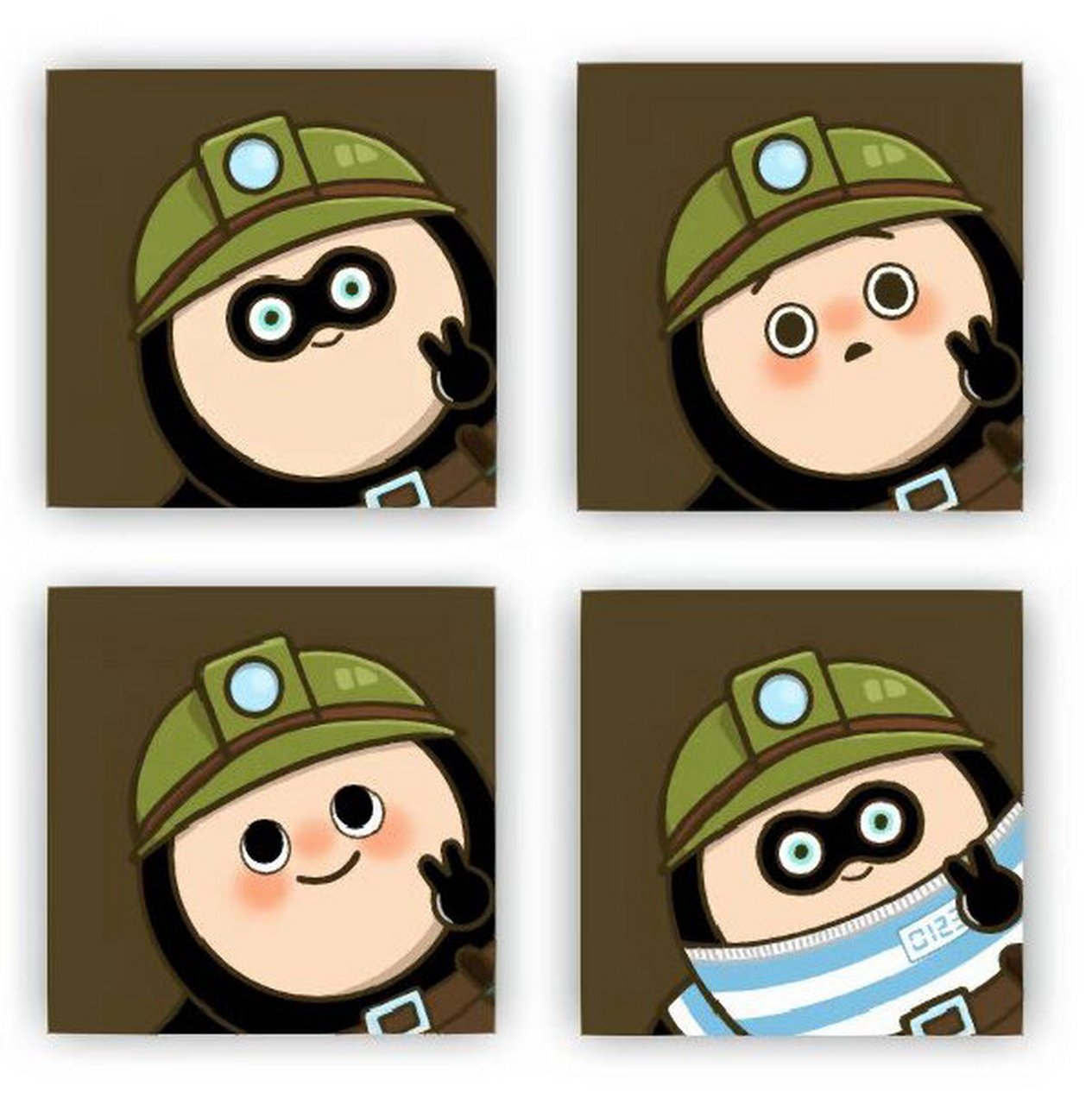 wechat蛋仔大佐卡通搞怪头像 喜欢的集美们搞起来吧