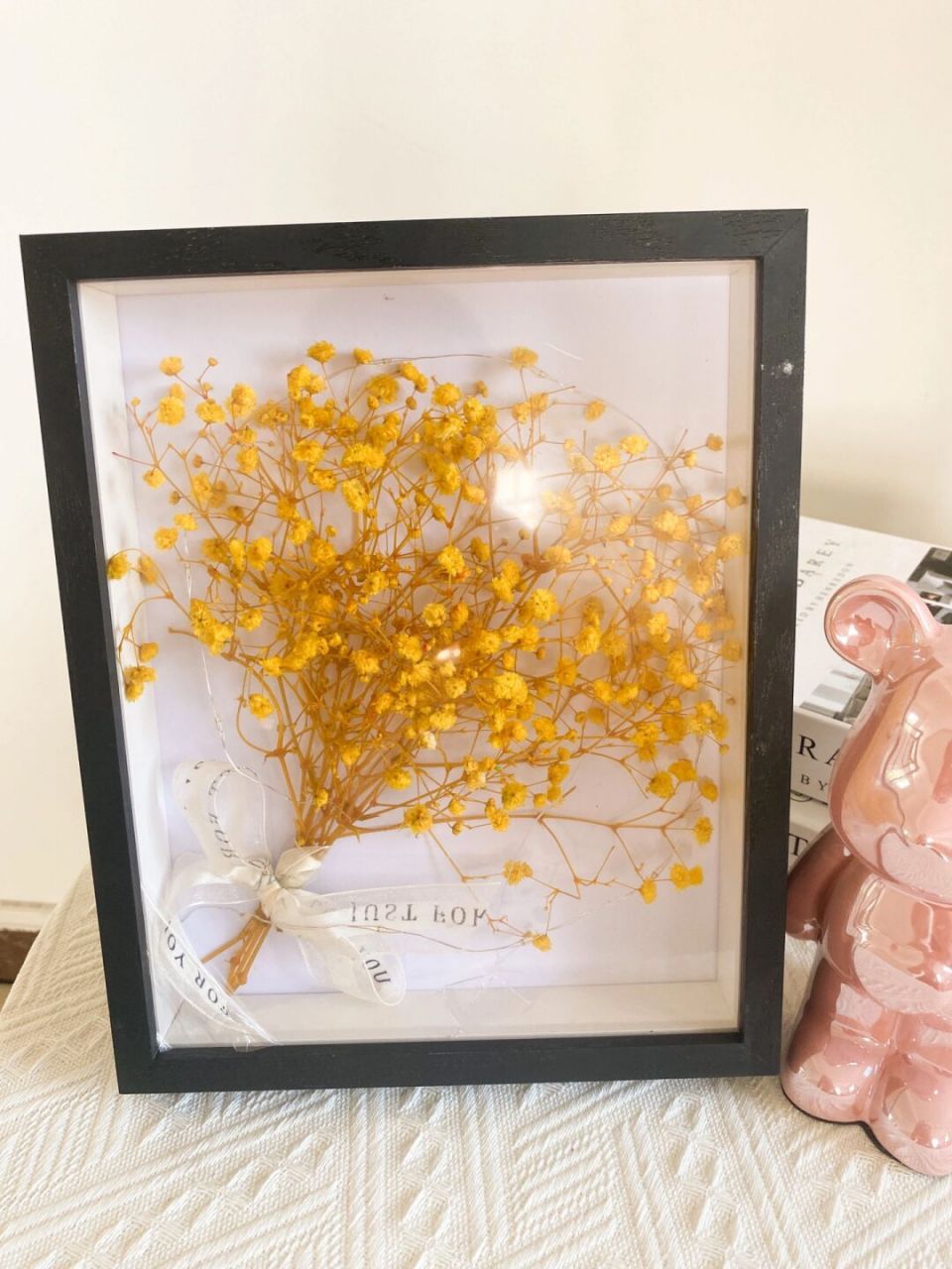 群内购 满天星永生花干花画框手工摆件 #日常碎片plog# #笔记灵感