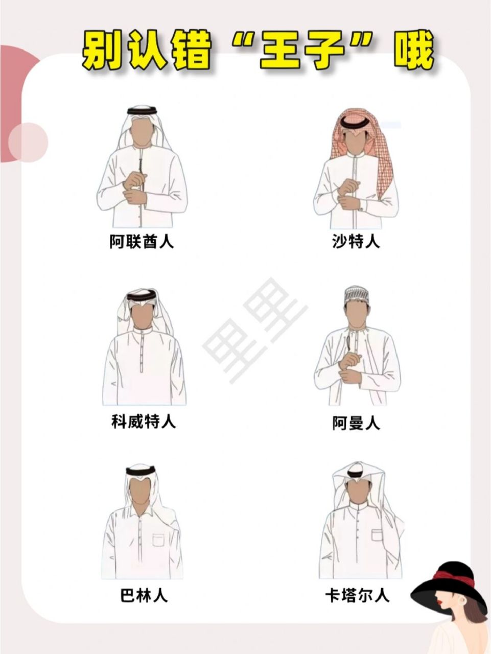 别认错王子75卡塔尔人的头巾系法好特别97 原来有这么多相似的