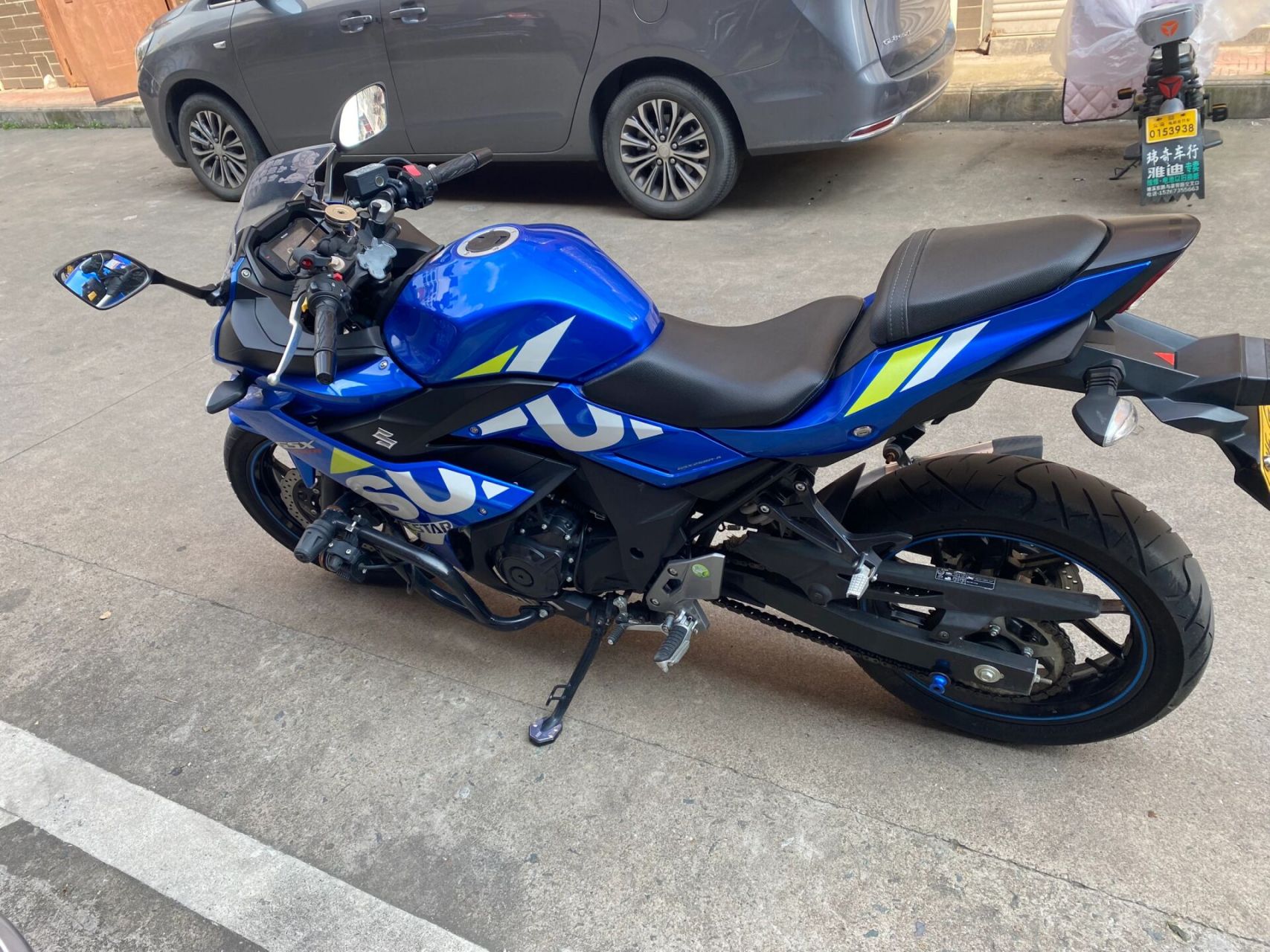 义乌二手摩托车 精品铃木250小小r 安全行驶不到6000公里.