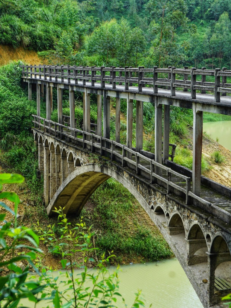 高明西坑水库91皂幕山下,水天一色 95西坑水库,位于高明杨和镇