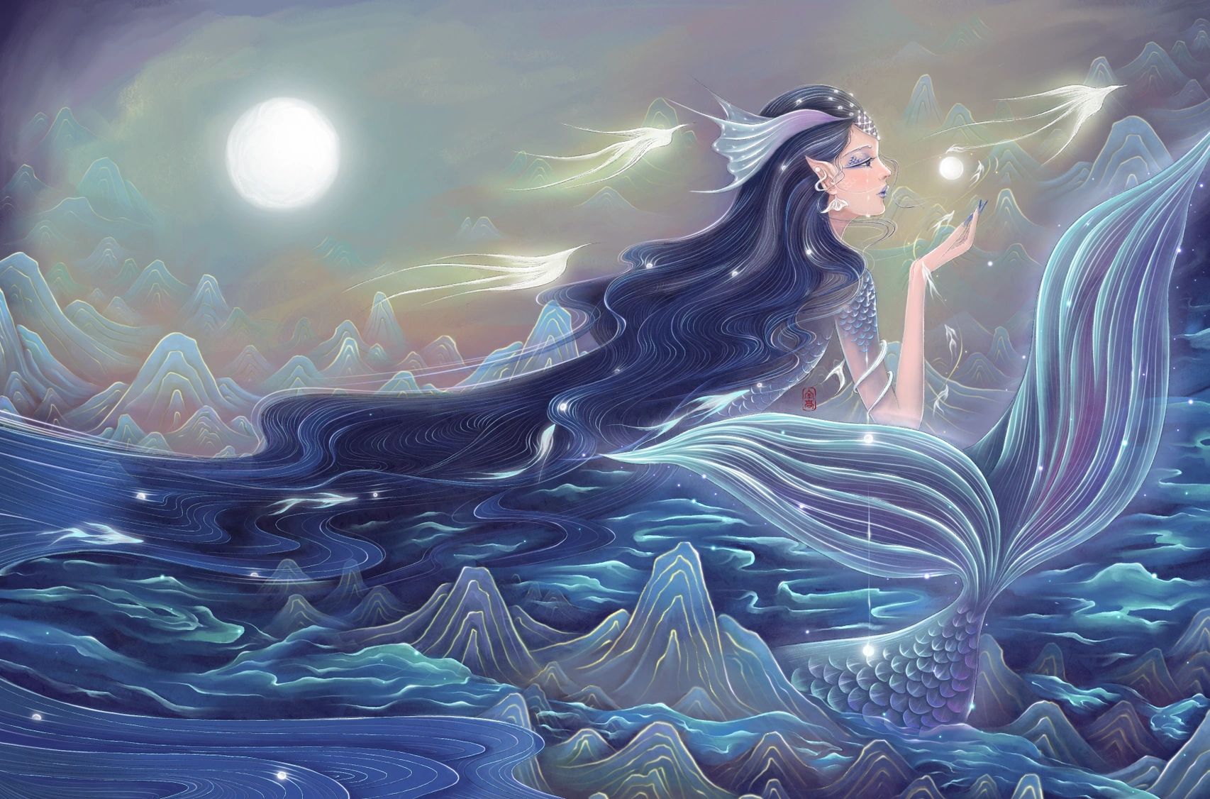 山海经|壁纸合集(古风插画