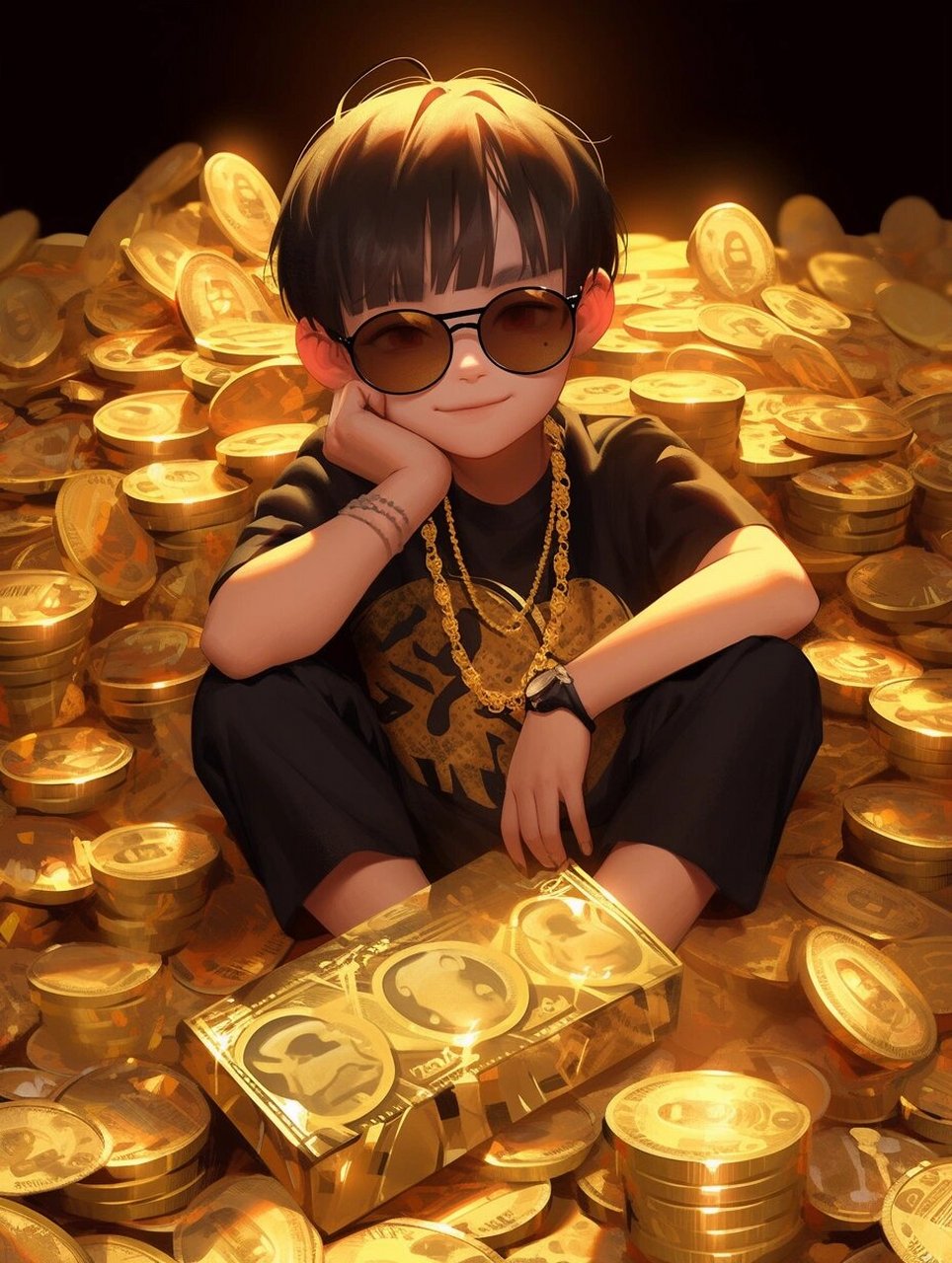 【暴富男生头像】何以解忧,唯有暴富 暴富好运头像,招财头像, 无灾无