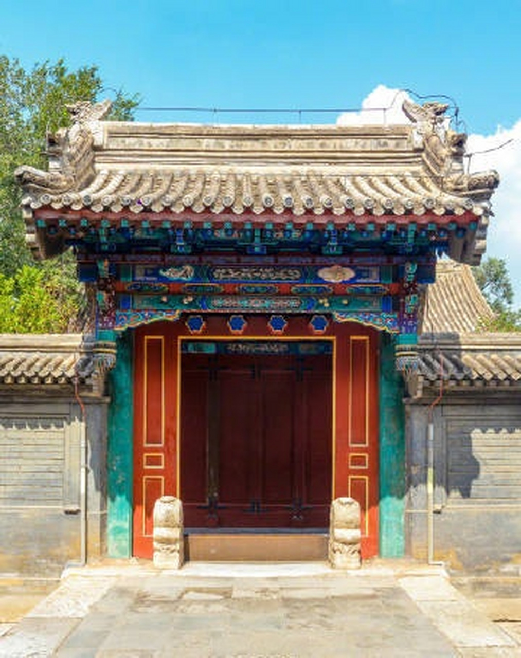 【#欣赏古建中的垂花门#】#关于艺术那些事# 垂花门是中国传统合院式