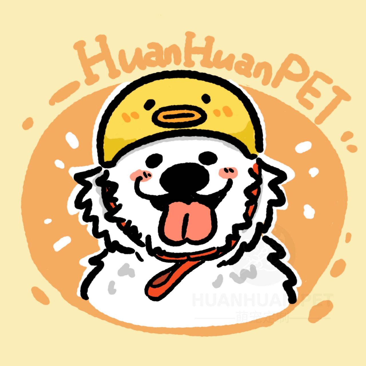 来一波q版狗狗涂鸦简笔画手绘头像合集 狗狗排排坐 	 #宠物头像##q版