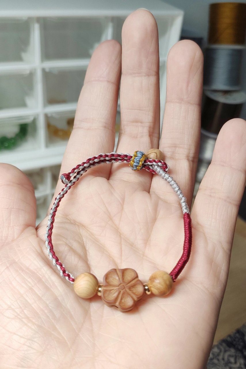 辟邪护身平安手绳/本命年配色复古编绳 多个姐妹跟我说想要桃木手串