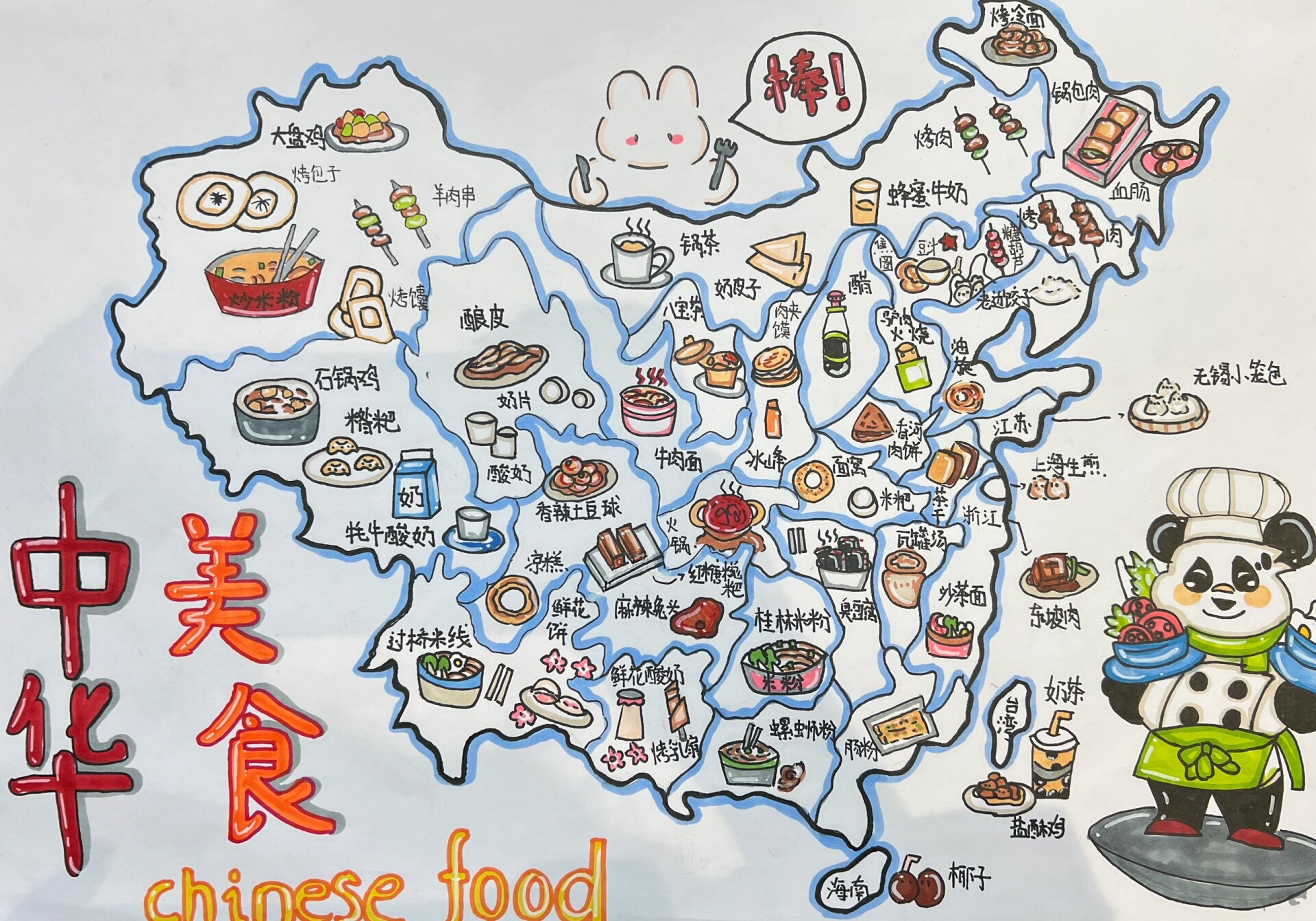 原创中国美食地图