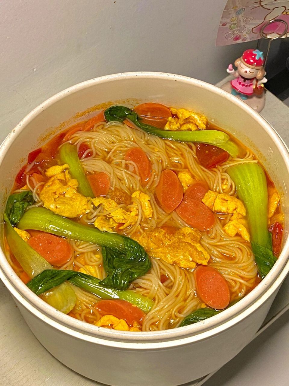 一人食|鸡蛋火腿面90汤汁浓郁好好吃6015 99今天吃健康美味的