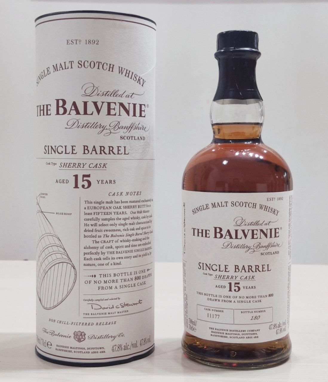 百富15年雪莉单桶,单一麦芽威士忌 度数:47.