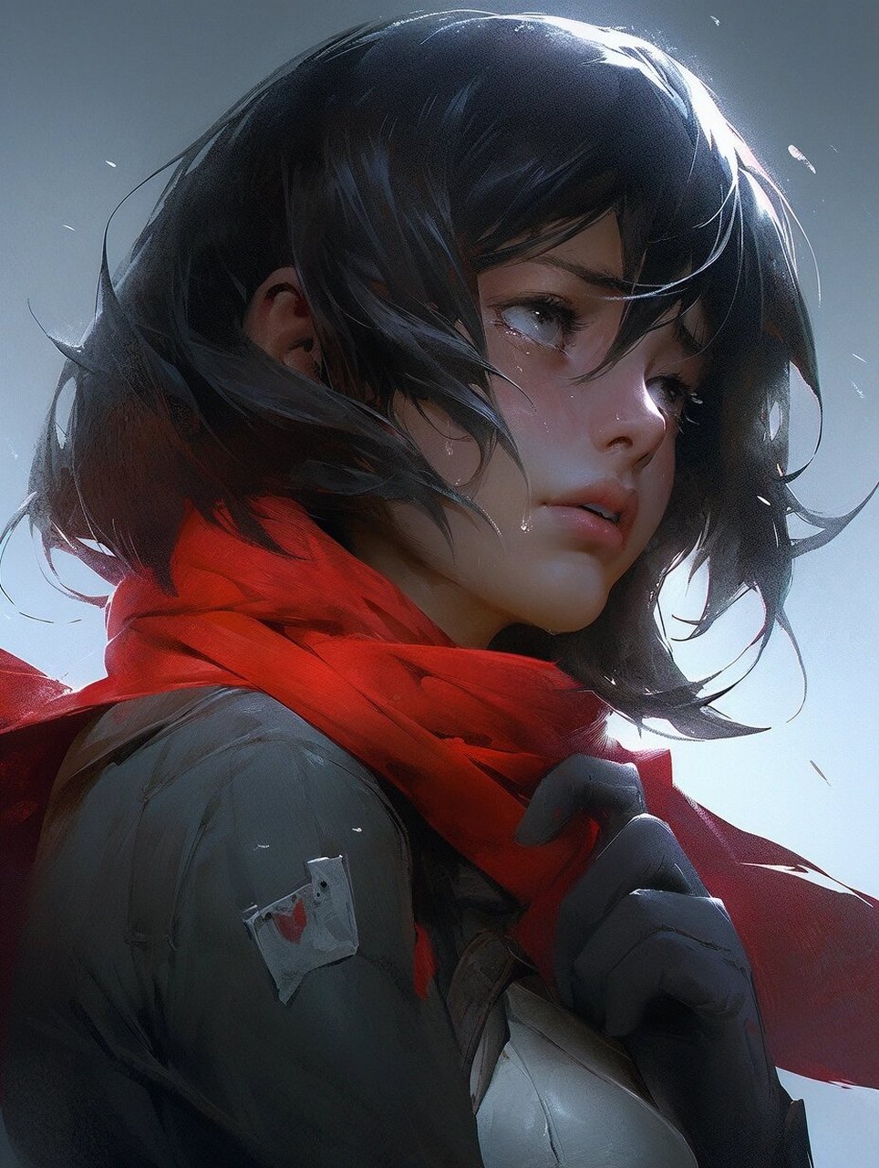 三笠·阿克曼|壁纸 试了试midjourney的新模式,越来越多强了