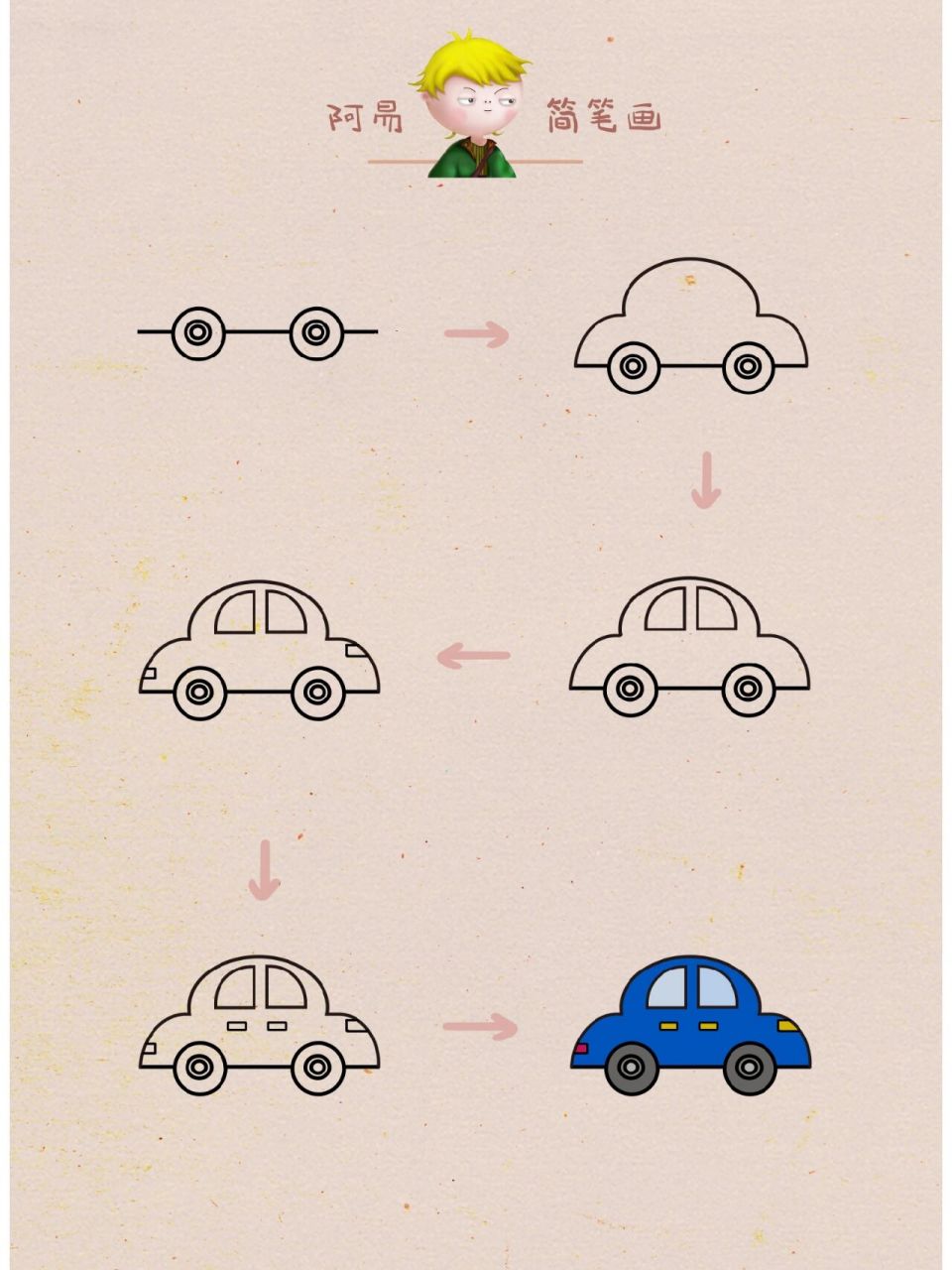 96让我们一起画个小汽车,满足一下爱小车车的