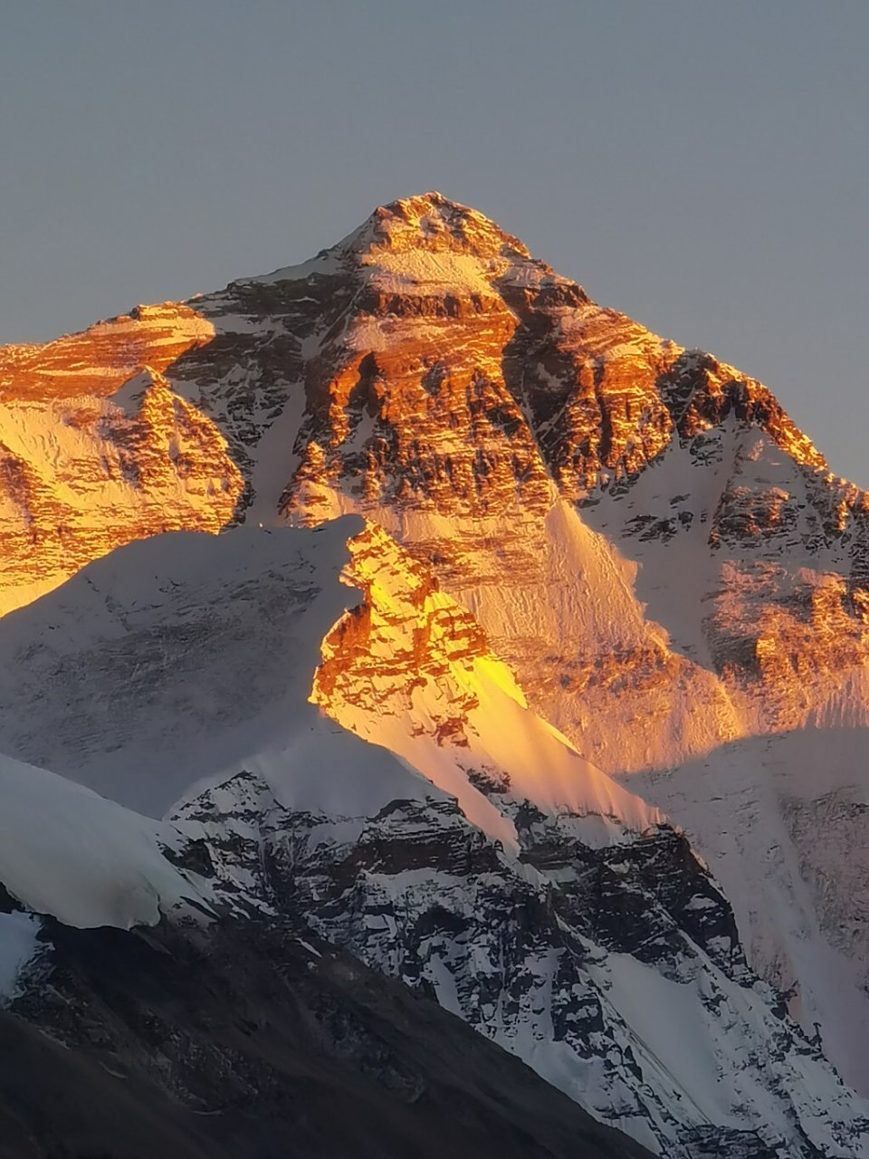 西藏日喀则·珠穆朗玛峰的日照金山 2020.10.28和2020.11.
