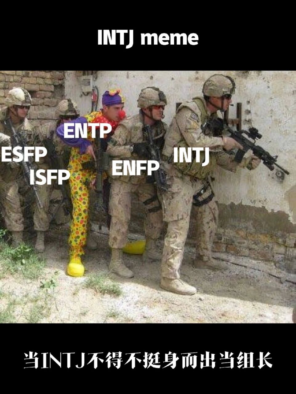 intj:小组作业天生克我.但不得不说,entp挺能整活儿.