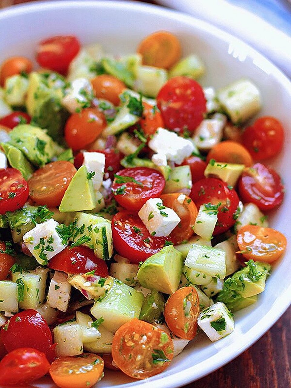 [环球美食]牛油果番茄黄瓜沙拉 tomato, cucumber, avocado salad 这