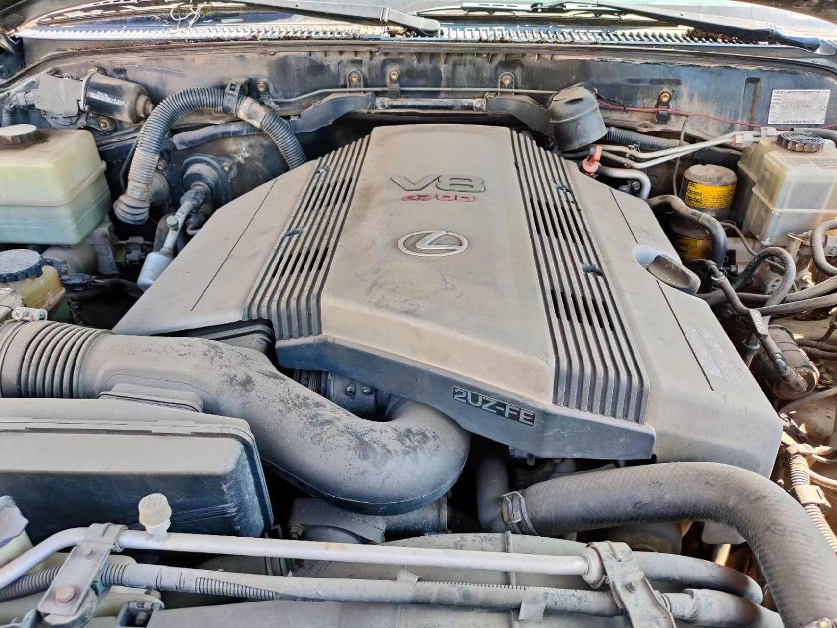 美版丰田lx470大拆解整车v8发动机.