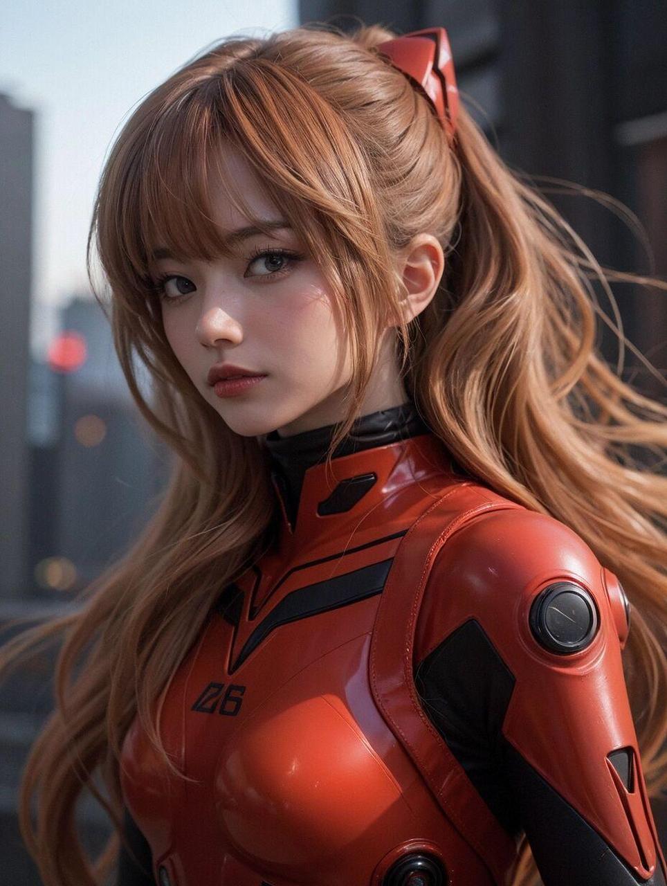 《eva》明日香cosplay,但是ai】(第二期)  《新世纪福音战士》这部