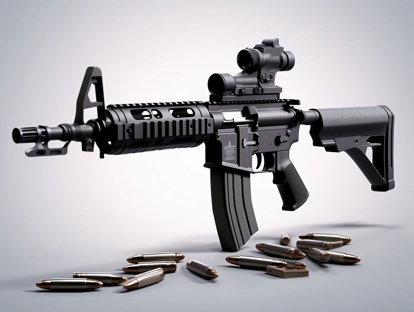 世界十大名枪|枪王m16 92m16号称西方枪王,拥有广泛的衍生型号,在