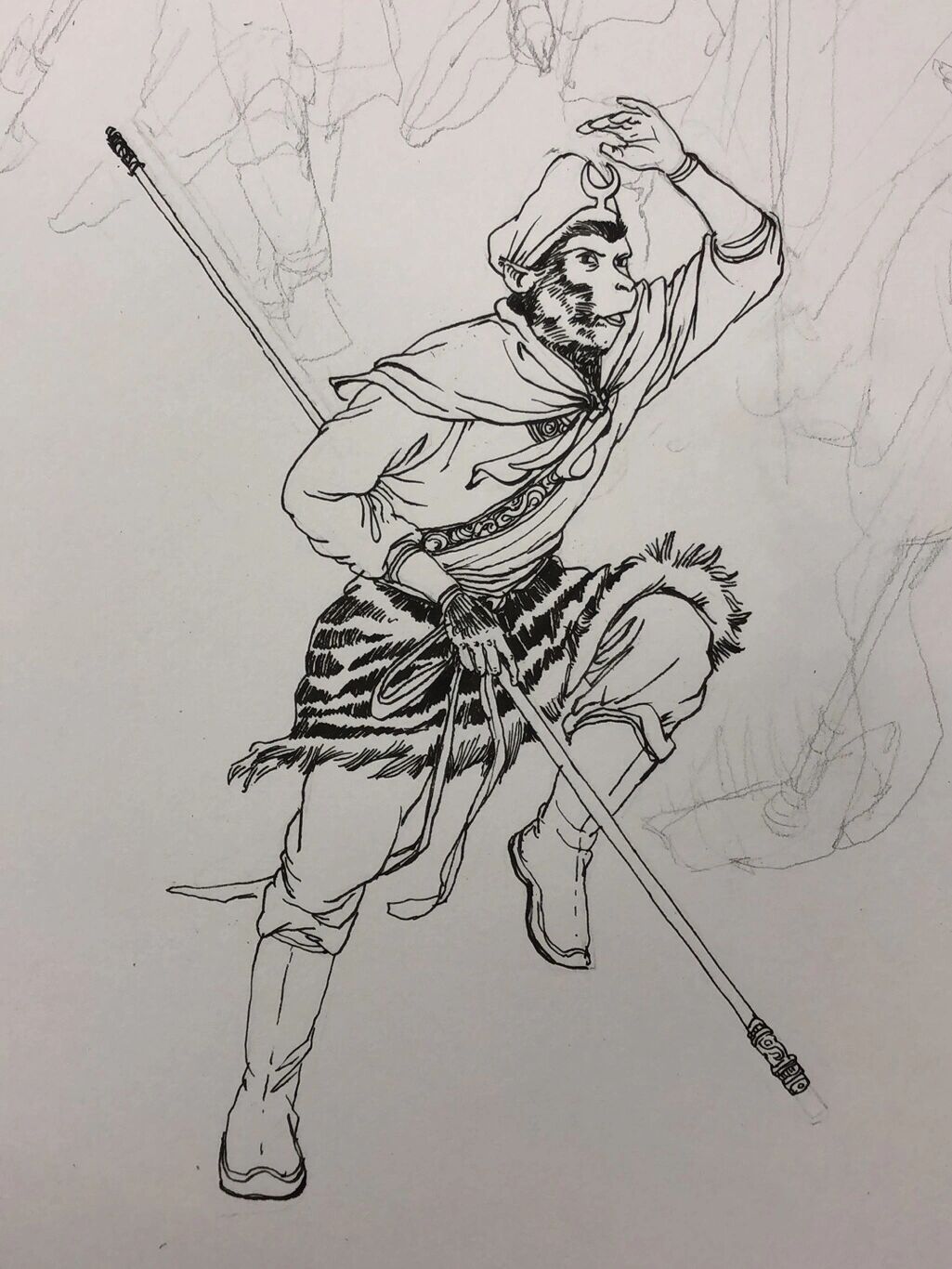 线描西游记之人物～线描速写 大画西游