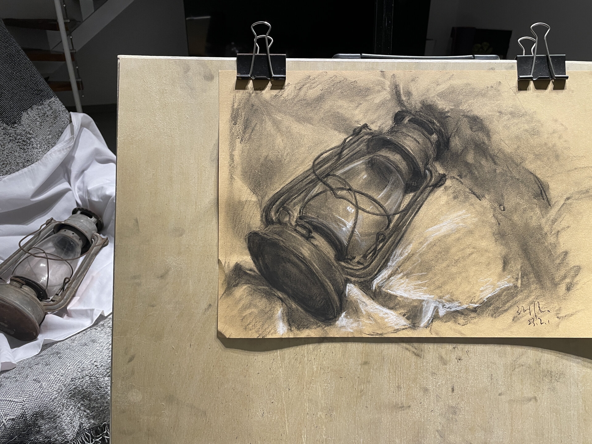 素描《马灯》写生