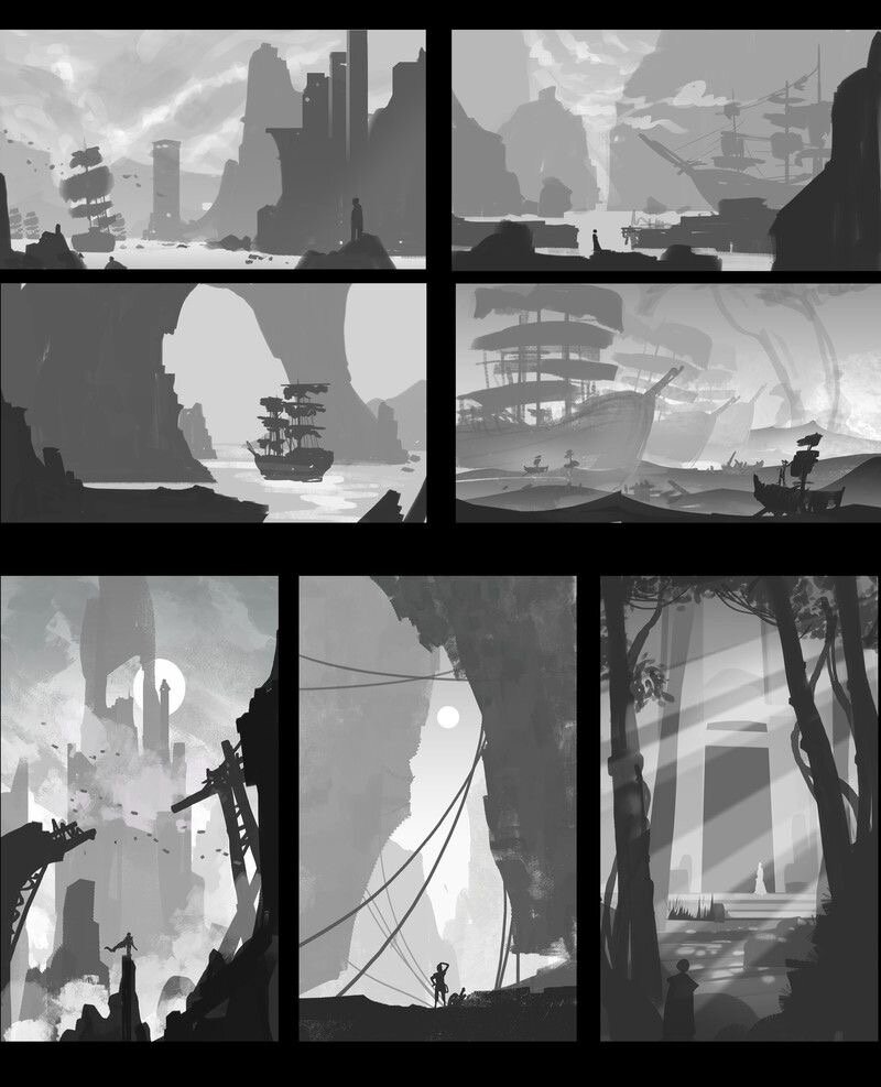 动漫场景构图与搭建