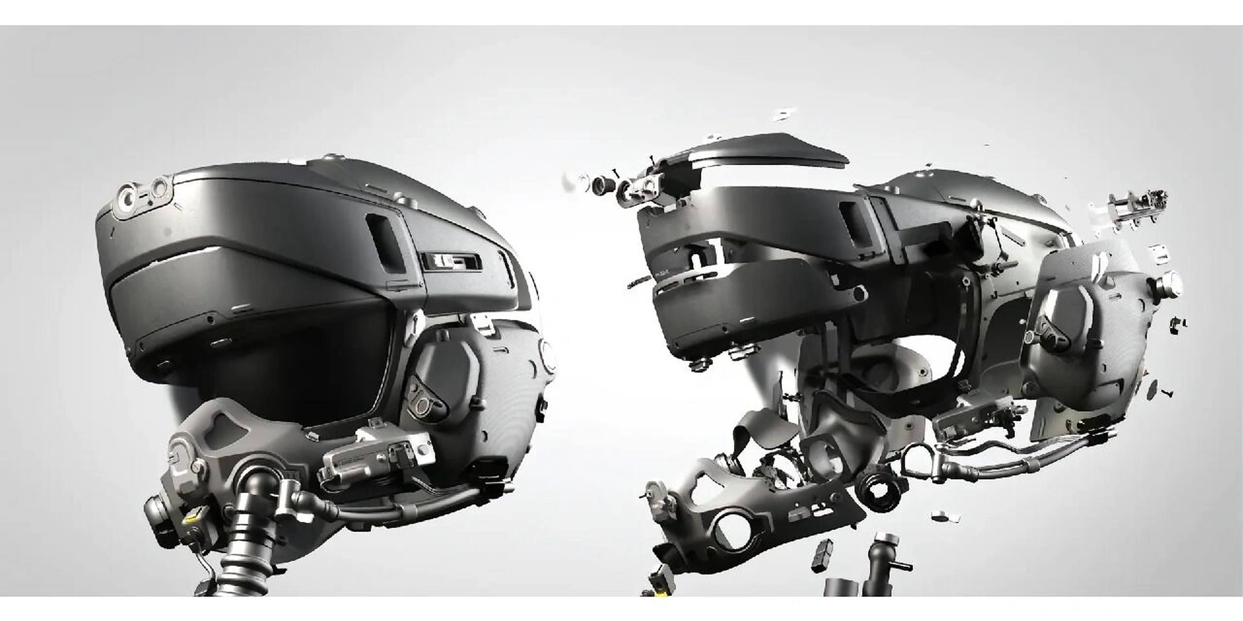 歼20c头盔展示 据说这头盔几千万  这个 摆件好便宜!