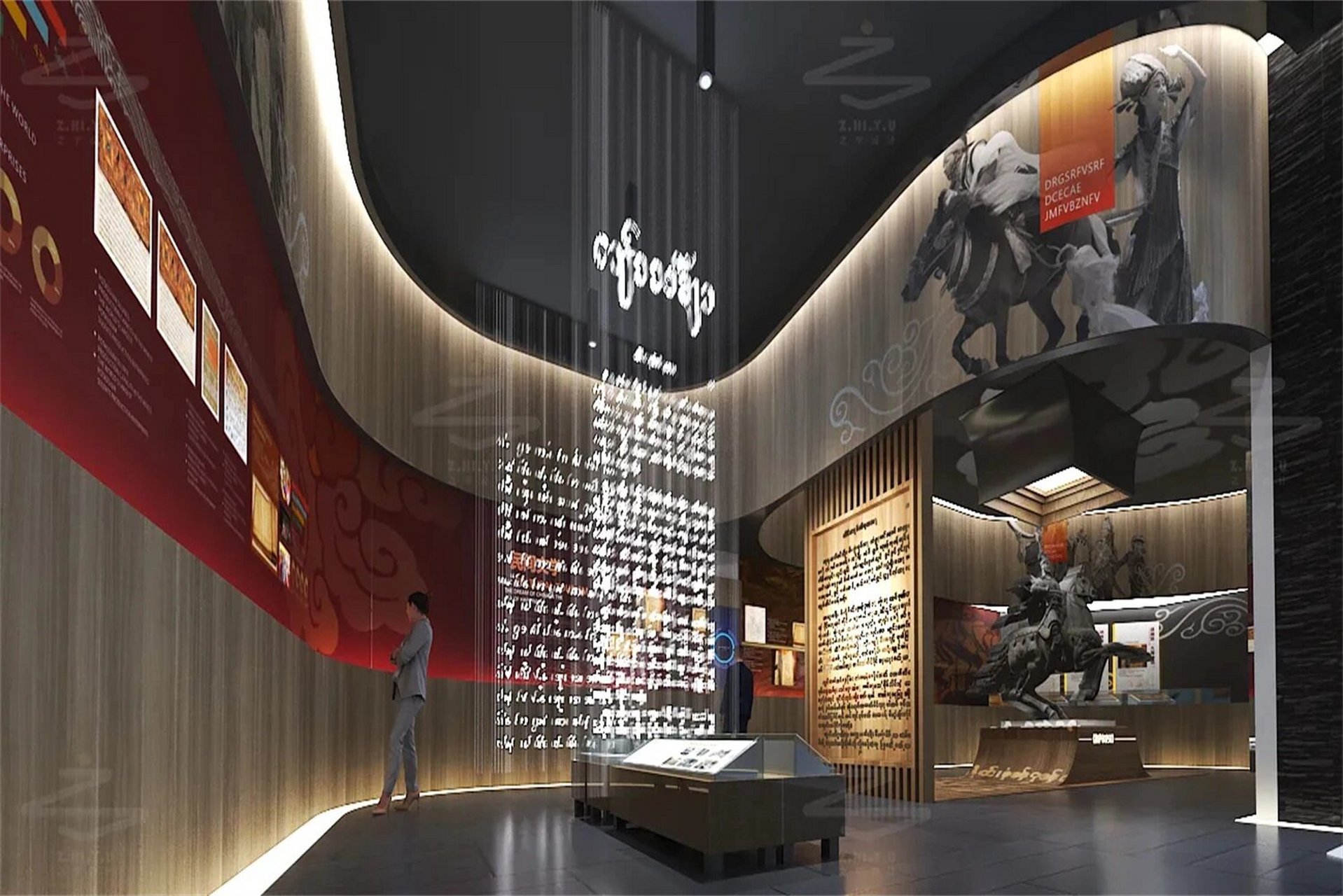 非遗博物馆·展馆设计|主题展馆展览 通过灯光的巧妙设计,根据展品的