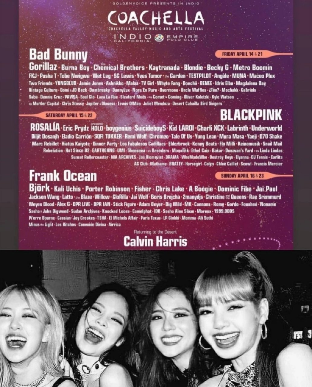 blackpink二登科切拉直播～#blackpink