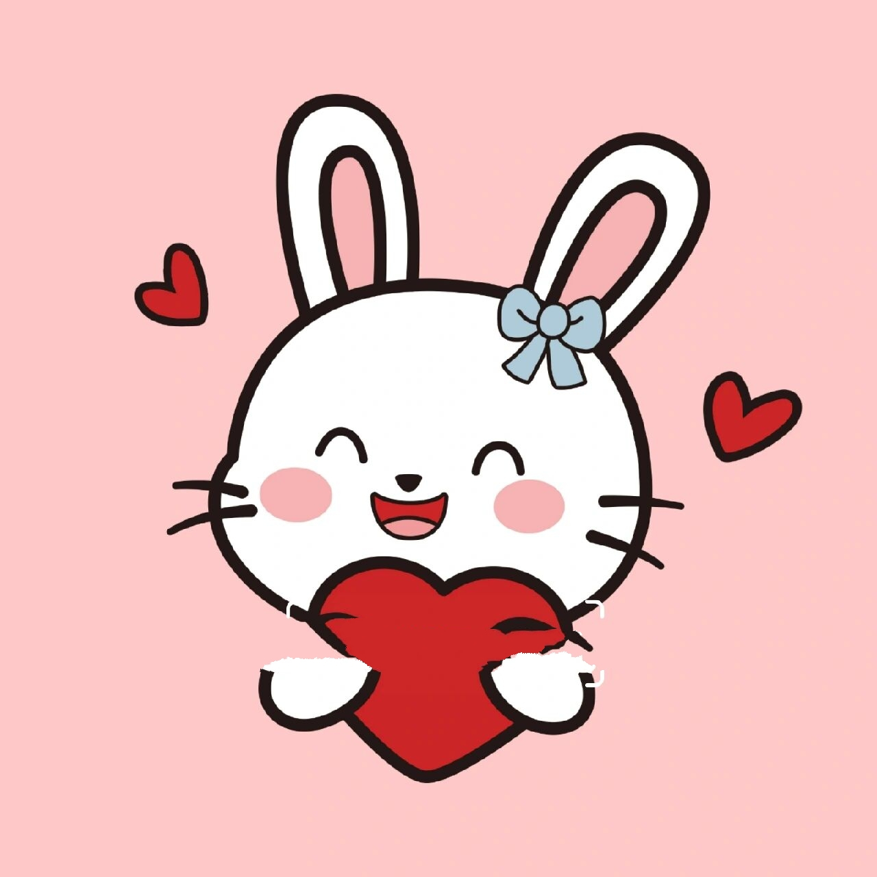 小白兔头像分享 生肖兔子 卡通兔子 苗小仙原创设计 已有版权 商用