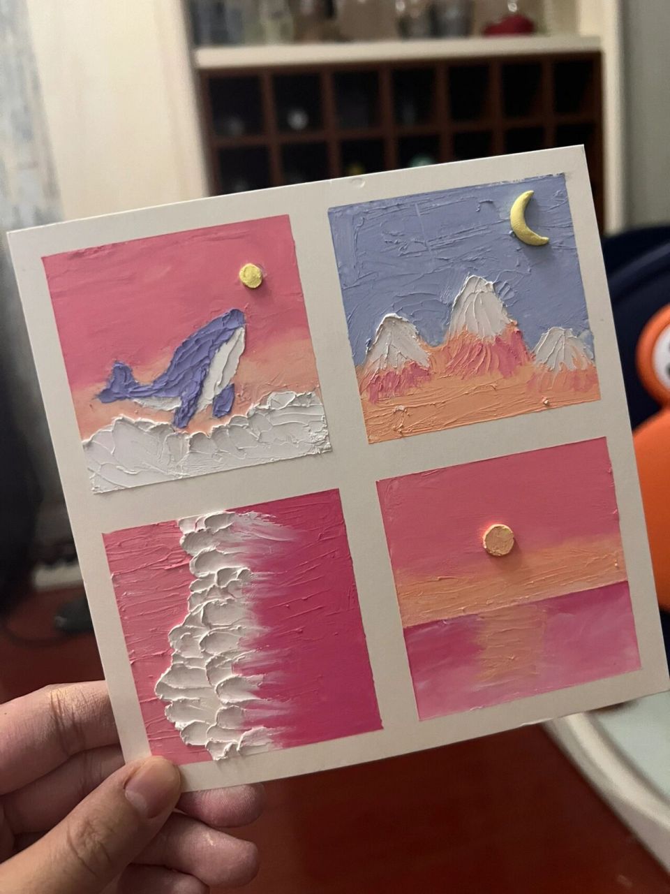 100幅软蜡笔画,第10幅 粉色主题,第十幅画93