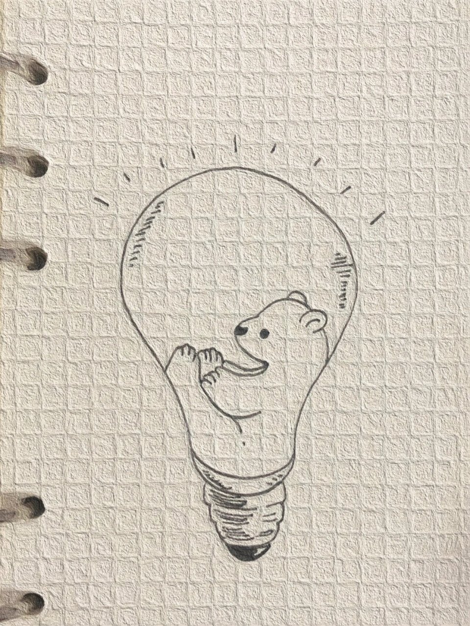 可爱简笔画分享(419)|北极熊| 可爱简笔画教程分享(附过程)