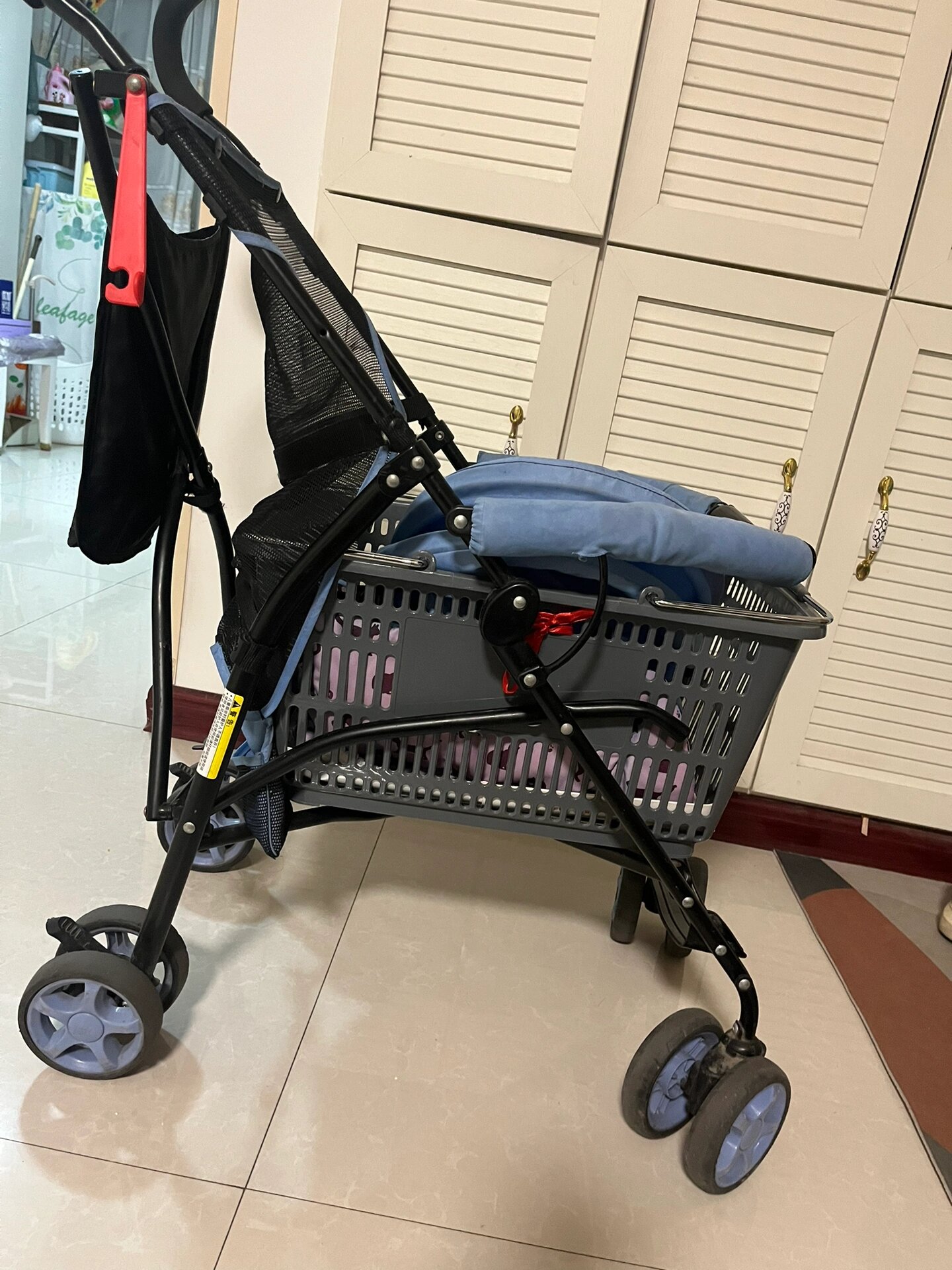 婴儿车改造买菜车