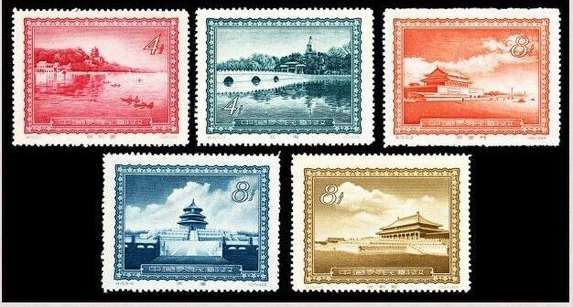 旅邮杂谈:价值百万的天安门邮票 最近因为天安门风景戳的再现,一些