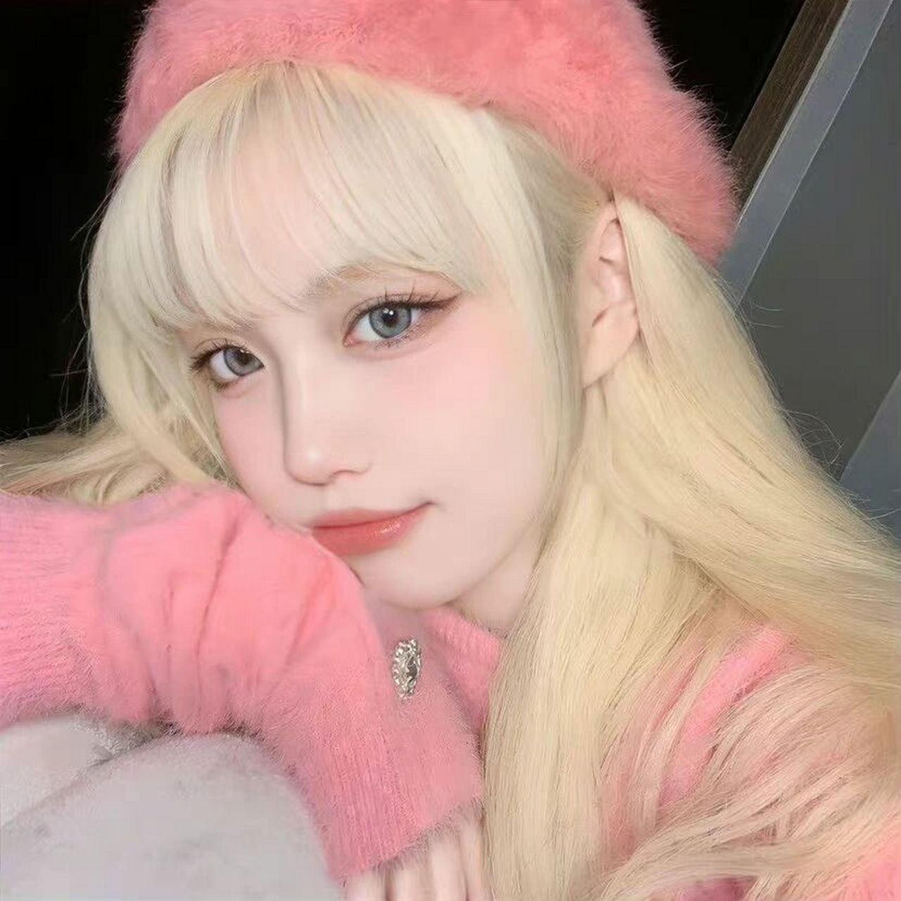 粉红色优质女生头像 粉粉的女生头像,也太是那个了吧