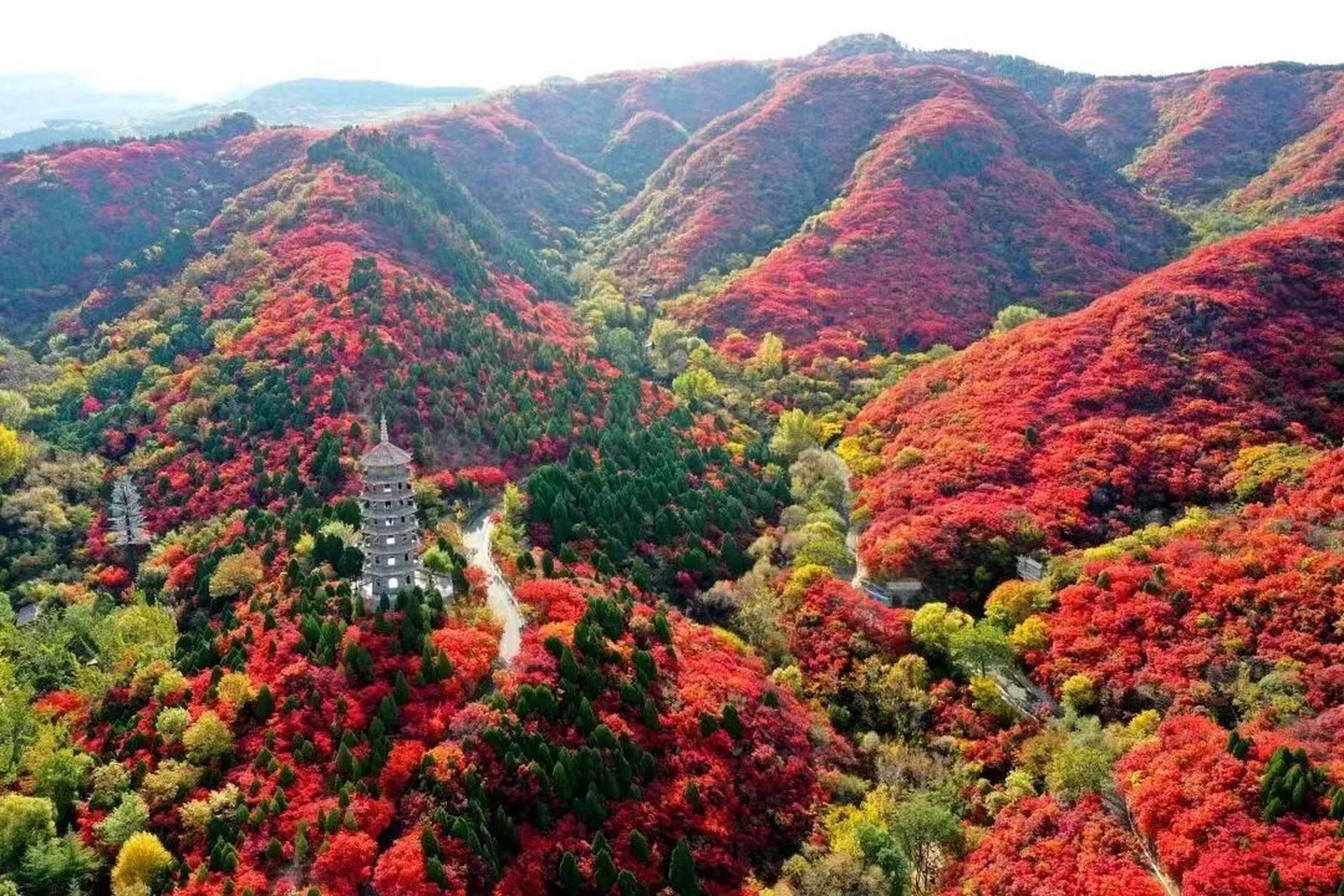 济南红叶谷景区门票图片