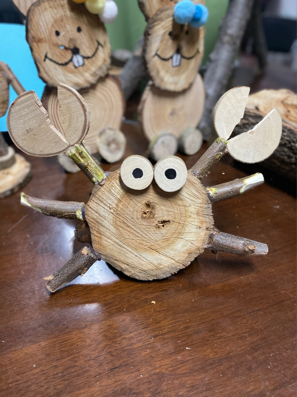 幼儿园环创/纯手工木头制作动物造型 木头制作,动物造型,幼儿园环境