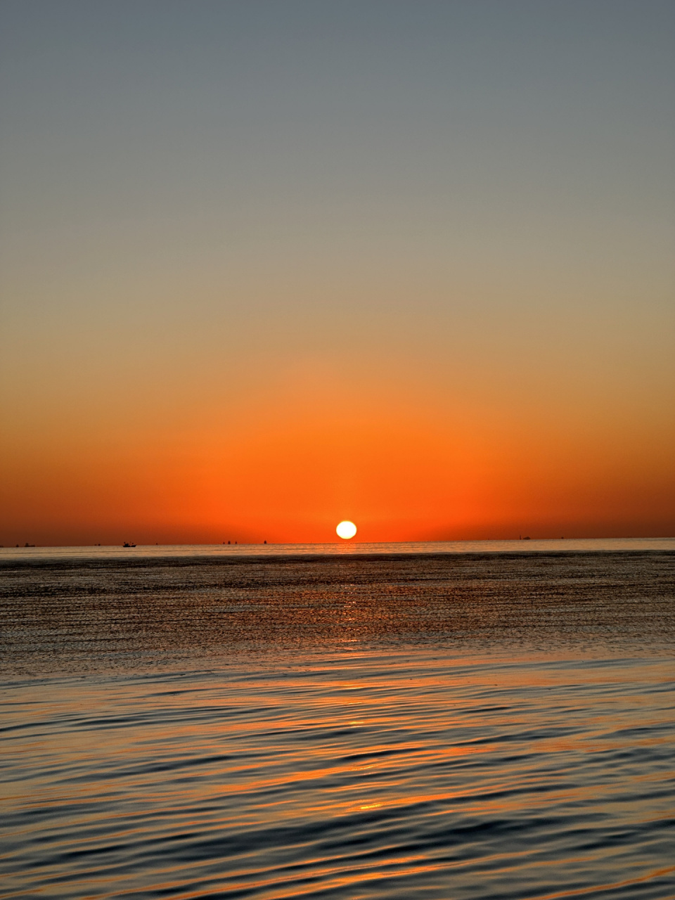 天津东疆湾92看日出 6.56到达 7.22日出93 很困很冷但很值得