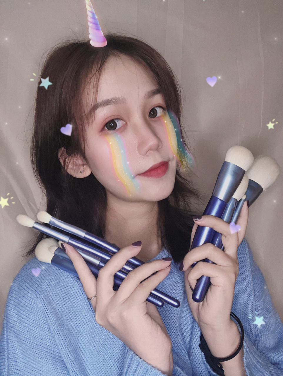 今天来分享一个妆容77独角兽0615滤镜 意外的发现美颜相机91