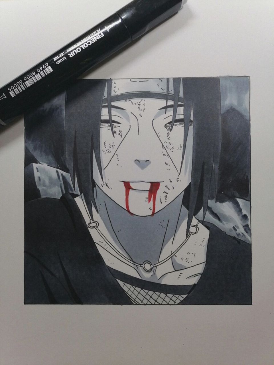 鼬 #火影忍者# #手绘教程# #宇智波鼬