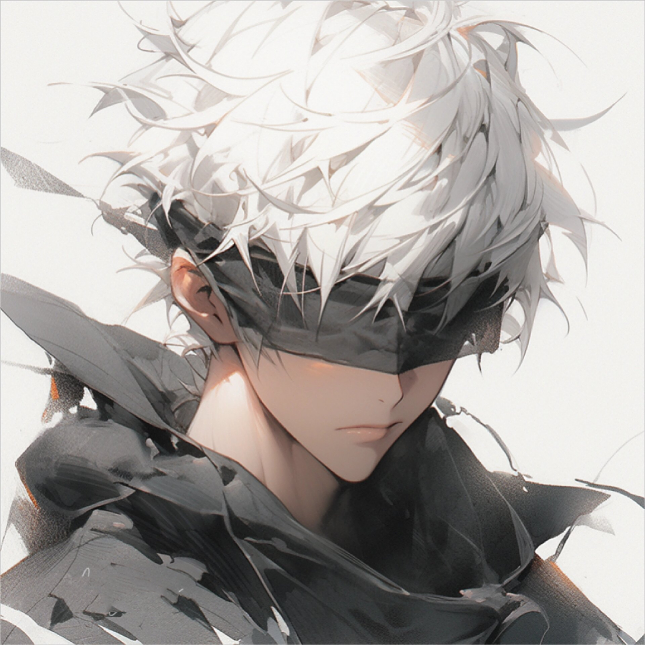 一组帅气的暗黑系78 做了三对黑白蒙眼的情头  大家喜欢什么样子的