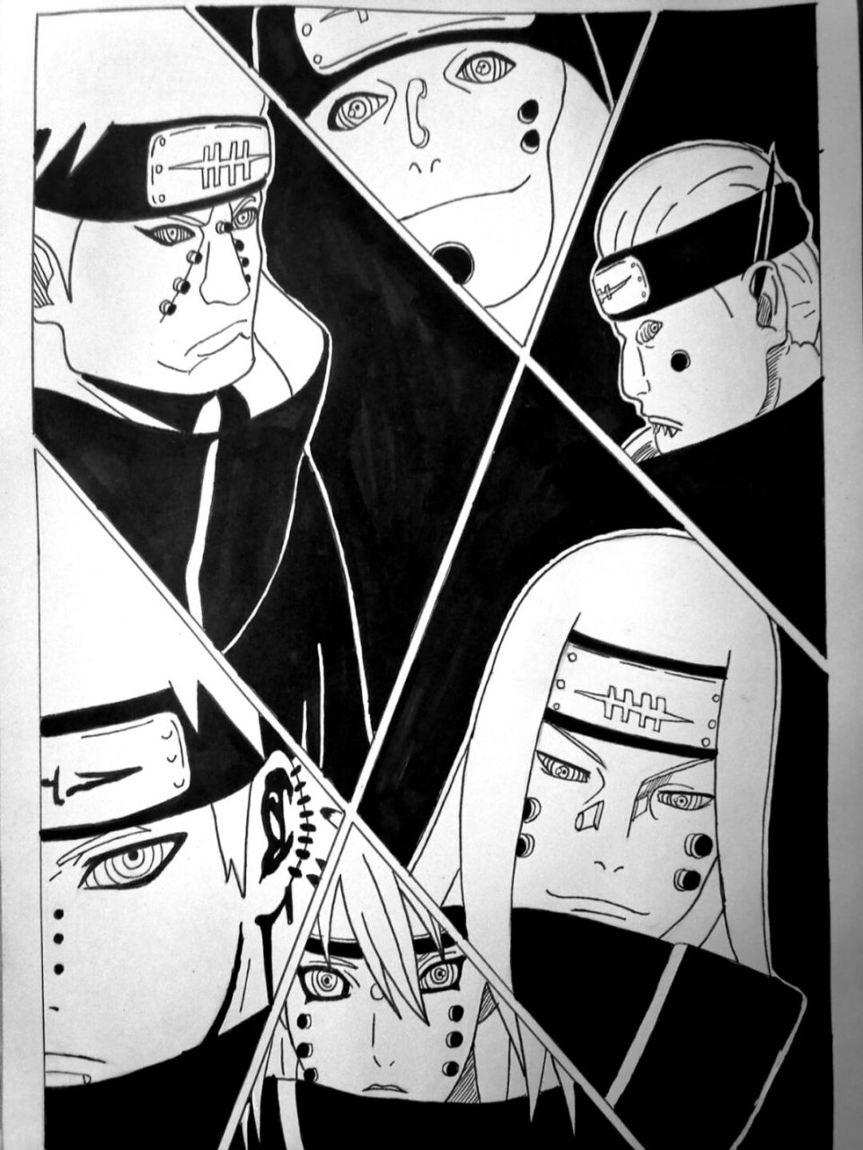 佩恩六道教程 #火影忍者# 佩恩六道,指的是天道,人间道,修罗道,畜生道