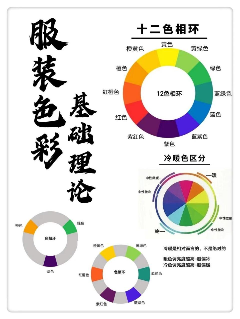 服装色系分类图表图片