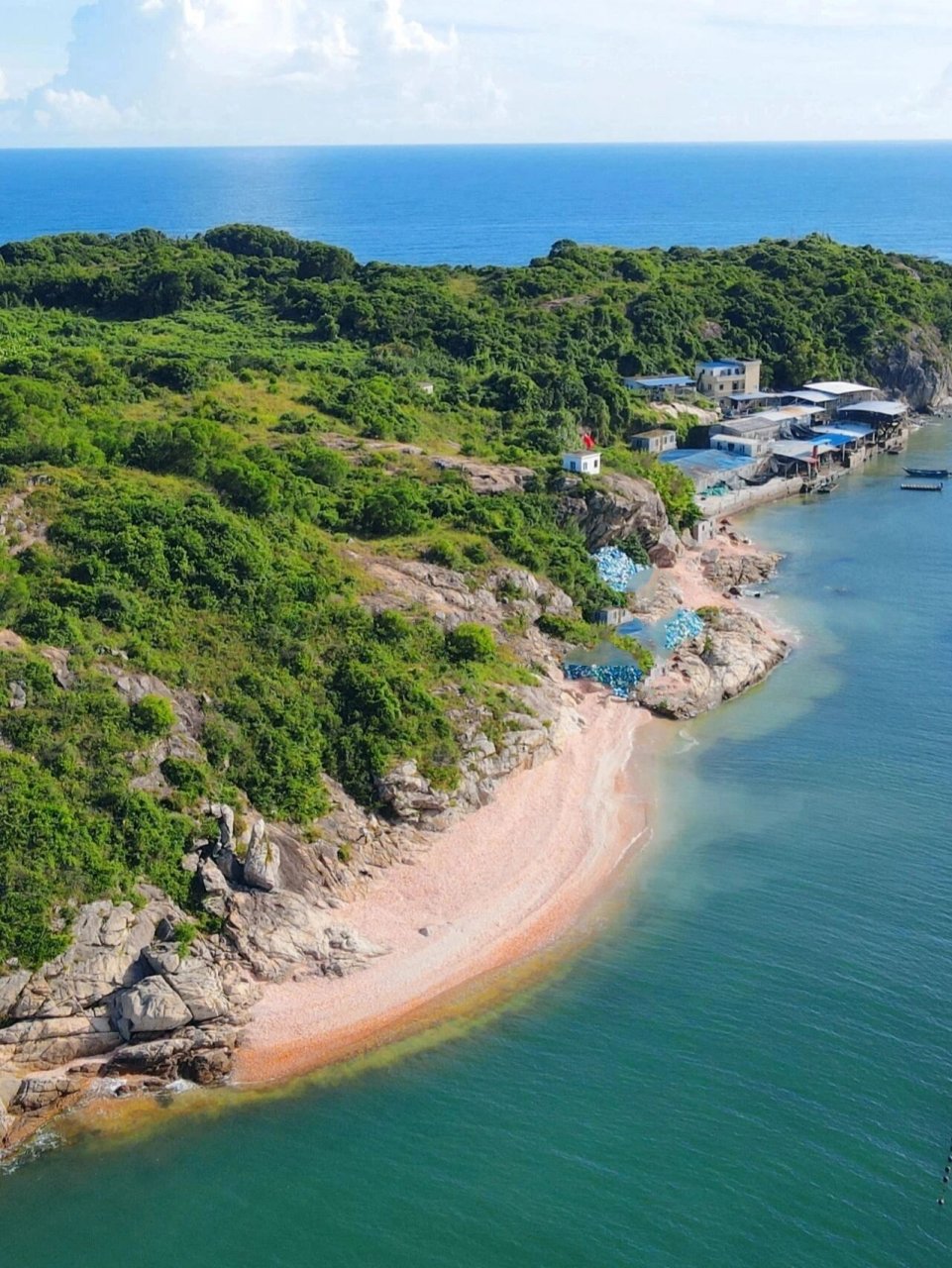 汕尾第一网红海滩,江牧岛扇贝海滩92 汕尾的海滩千千万92不是沙滩