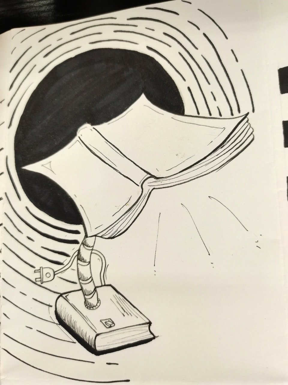 手绘关于书本的图形同构97999091